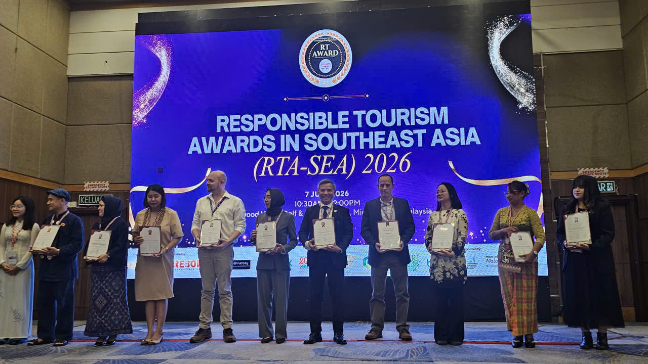 VEHA ĐƯỢC VINH DANH TẠI GIẢI THƯỞNG DU LỊCH CÓ TRÁCH NHIỆM ĐÔNG NAM Á 2026