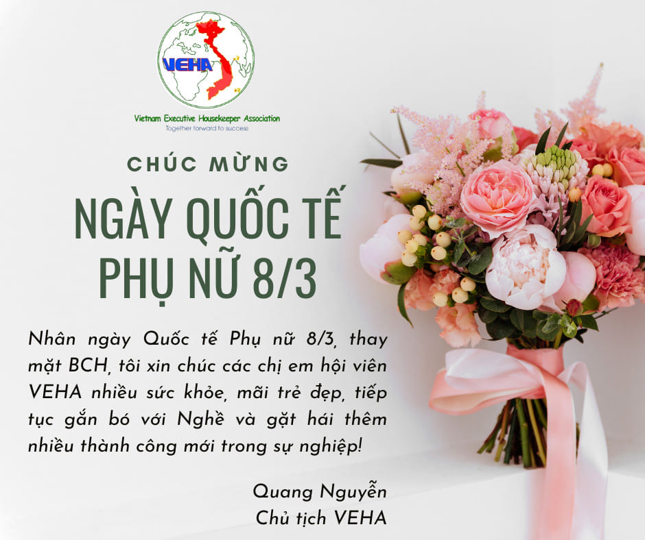 CHÚC MỪNG NGÀY QUỐC TẾ PHỤ NỮ 8-3 TÔN VINH VẺ ĐẸP NGƯỜI PHỤ NỮ HOUSEKEEPING